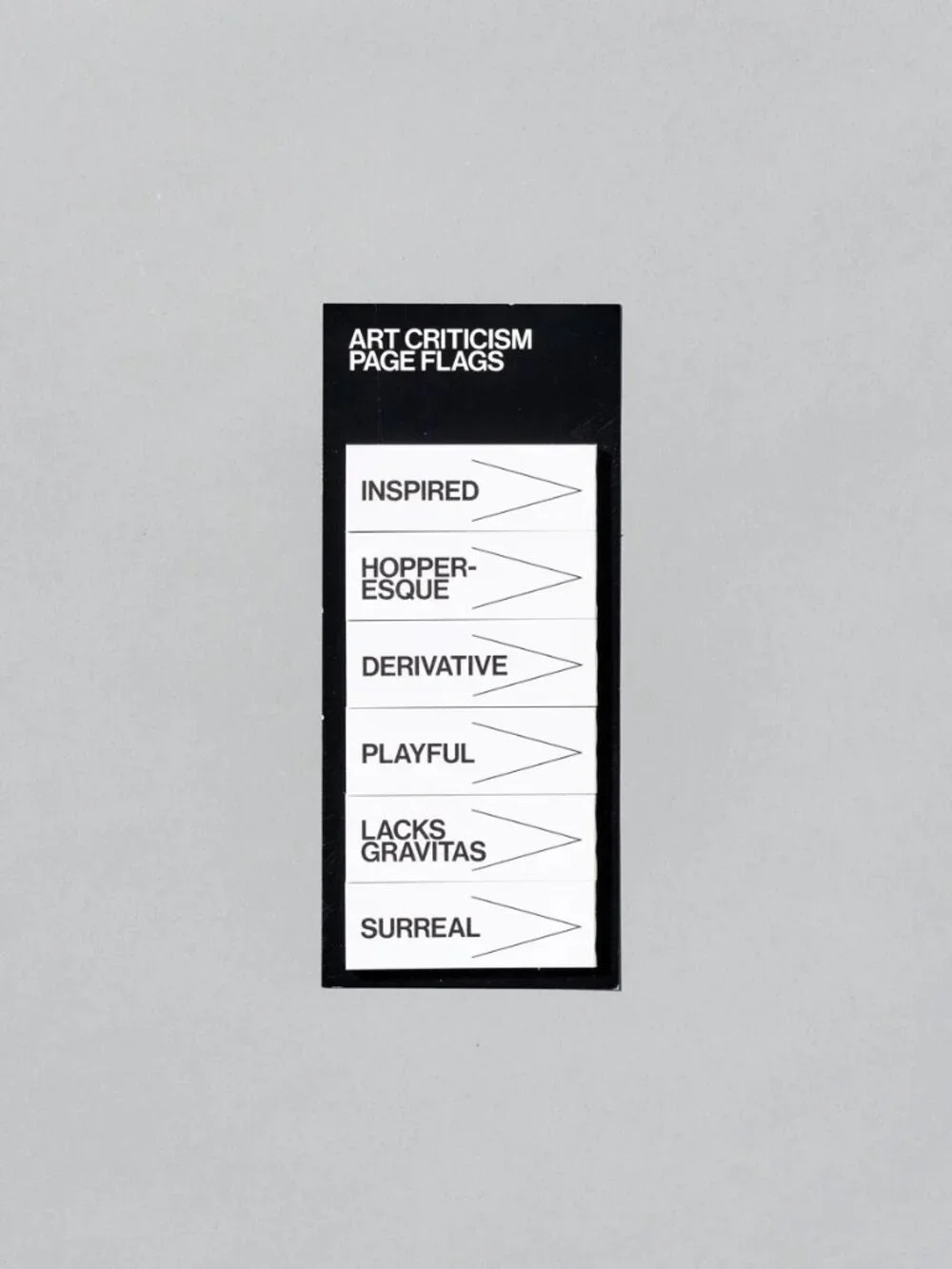 WHITNEY MUSEUM Art Criticism Page Flags NWT